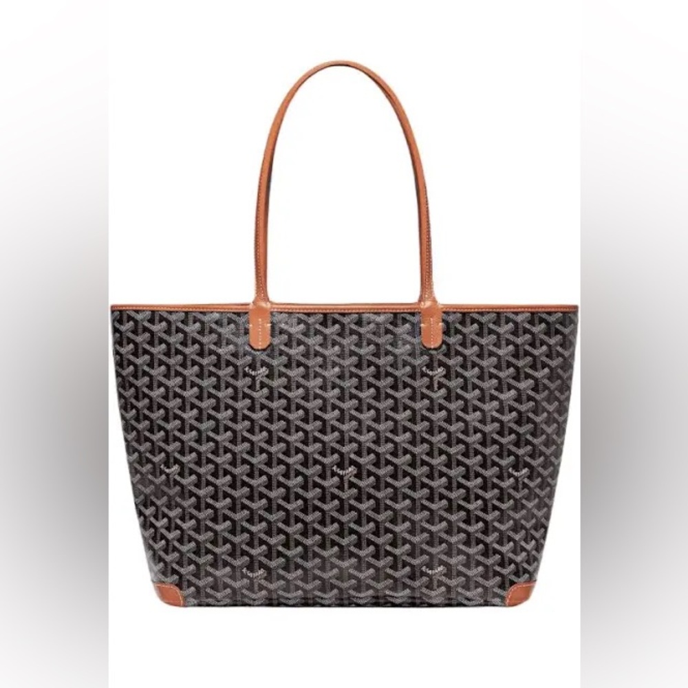 Goyard Authentic Saint Louis PM Tote in Black and Brown